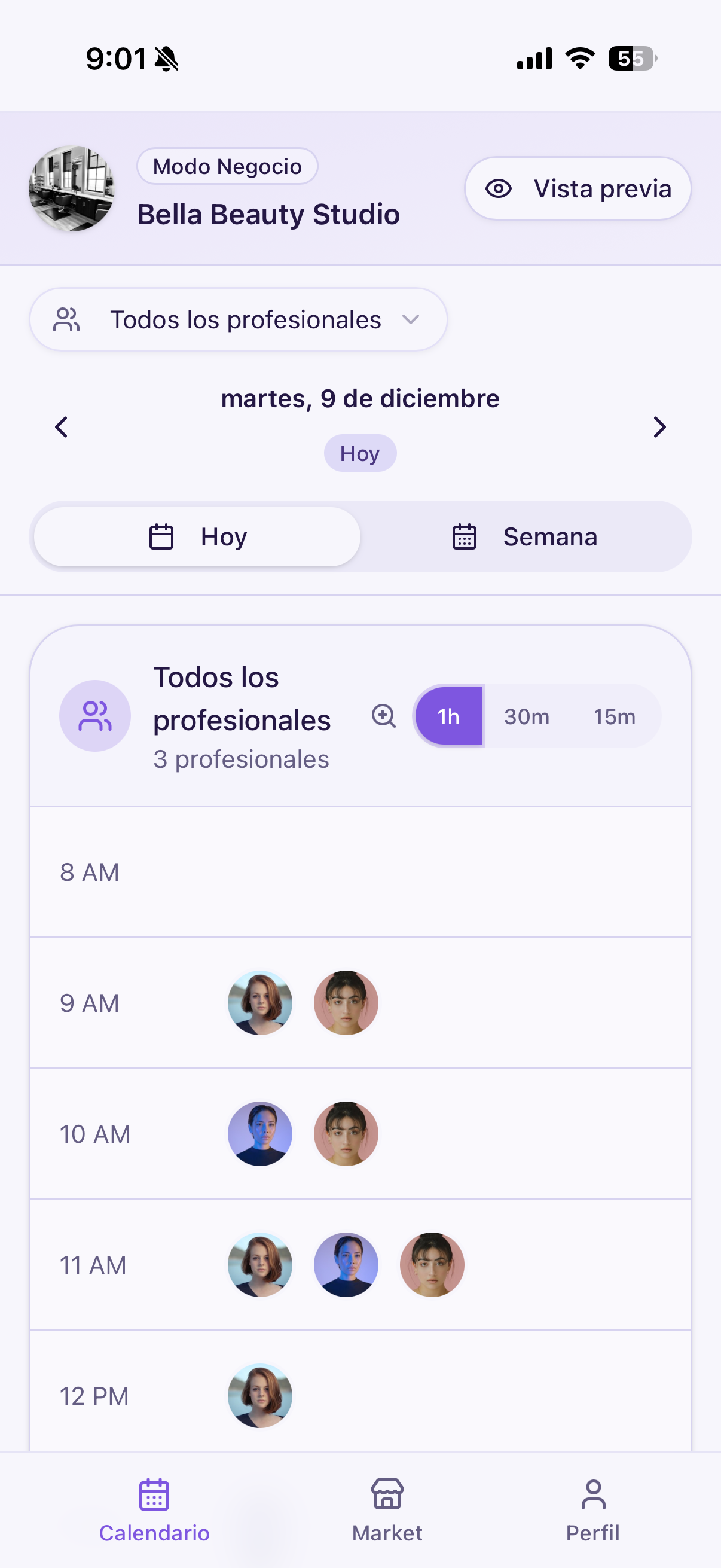 Talika App - Calendario
